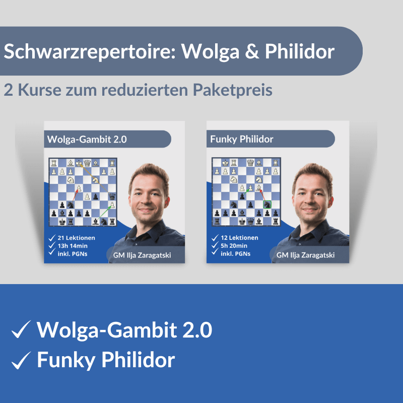 Schwarzrepertoire: Wolga + Philidor