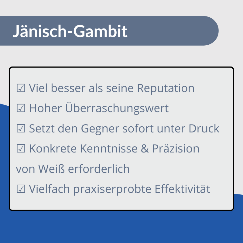 Jänisch-Gambit